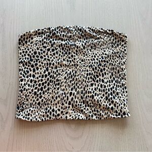 Brandy Melville Leopard Print Tube Top